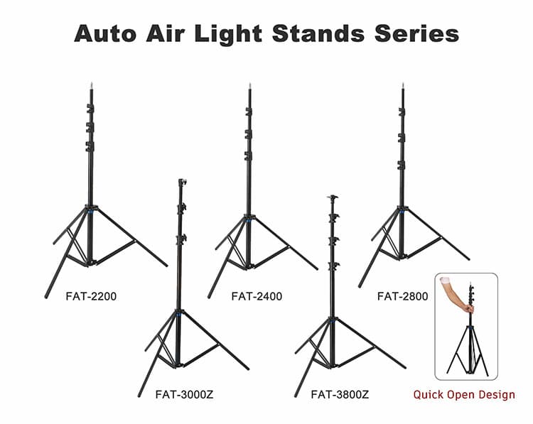 240cm Auto Air Light Stand detail 2