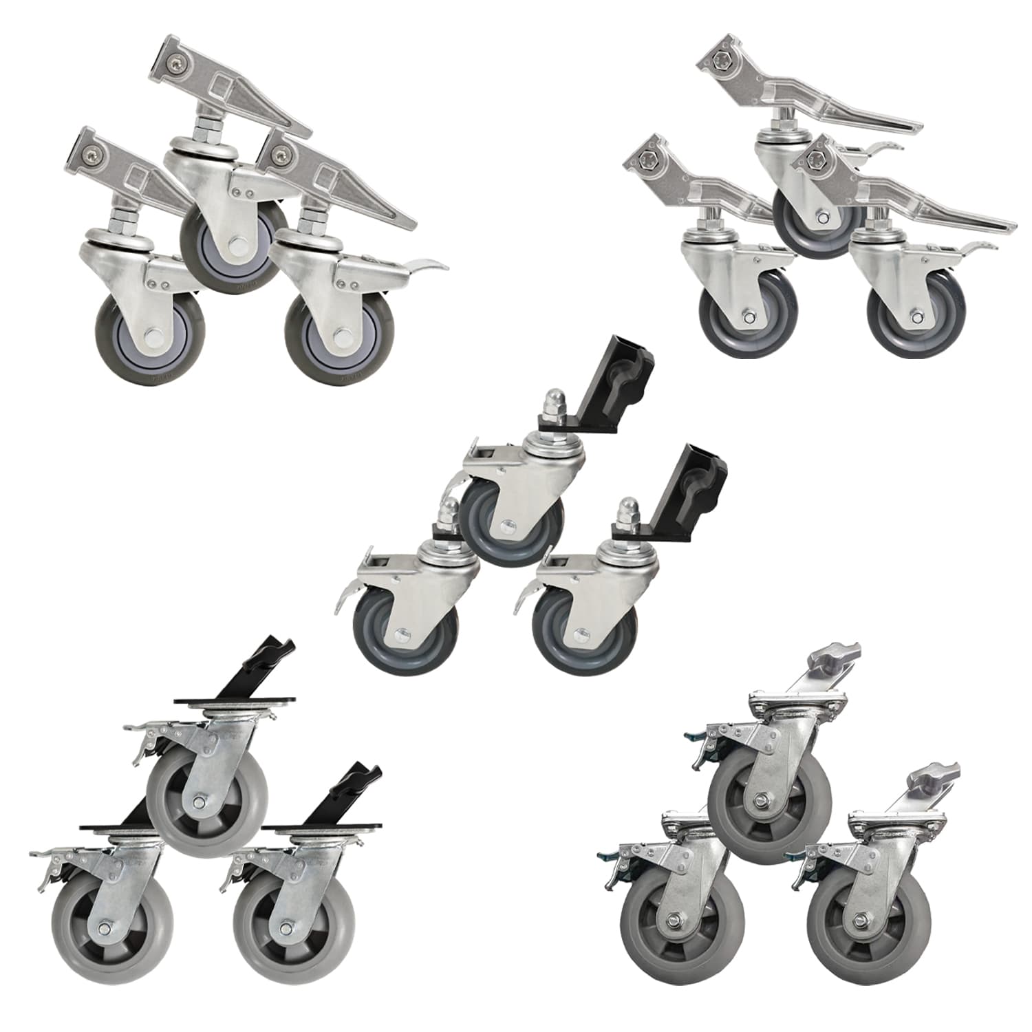 Wheel Caster Set (3-Pack)