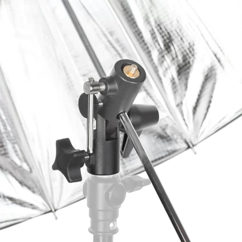 Universal Tiltable Umbrella Swivel Adapter With 5/8″ Spigot, 1/4″, 3/8″ Thread - 4