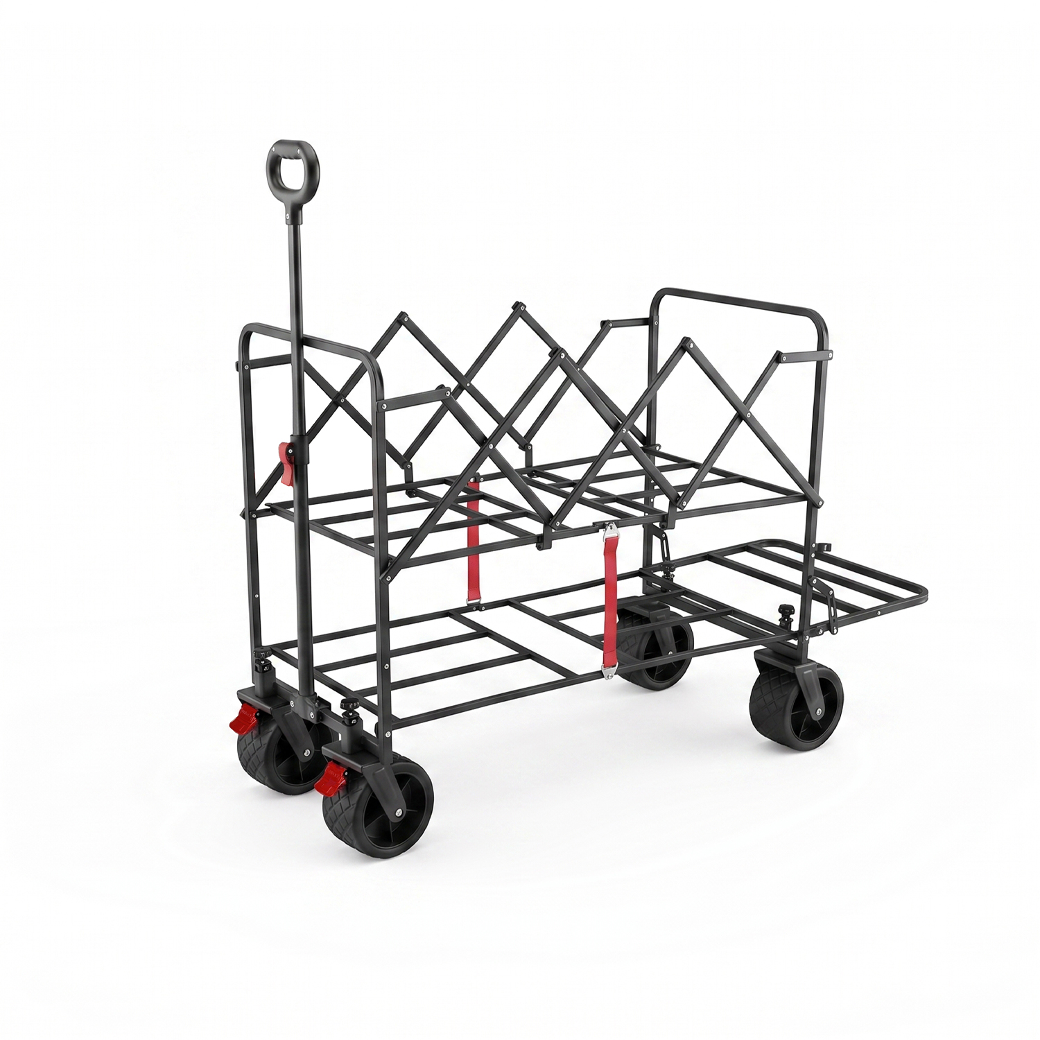Dual-Layer Folding Photography Utility Wagon - 4
