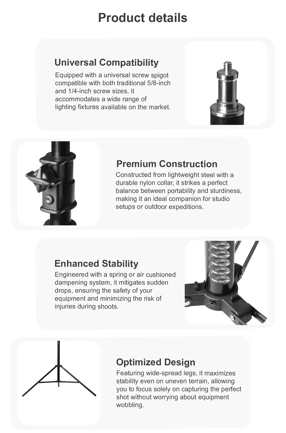 Light Stand FT-2800 detail 2