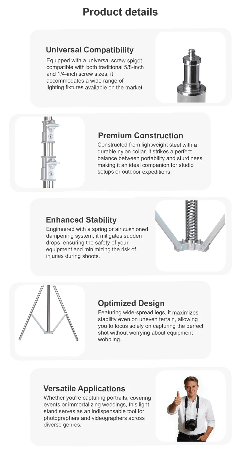 Light Stand FT-2800C detail 3